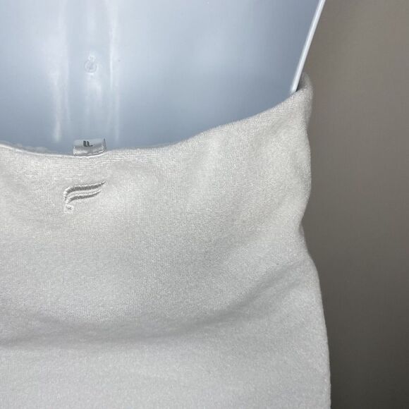 FABLETICS Dress Womens Small S White Terry Island Halter Mini Cotton Blend - Picture 6 of 11